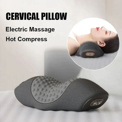 💆‍♀️🔥 3-i-1 massagekudde för nacke & axlar – justerbar värme, vibration & ergonomiskt stöd för 15 minuters avkoppling hemma! ✨