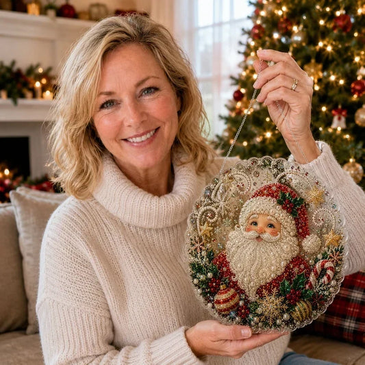 🎄Julpärlor Diamantkonst Hängande Ornament Kit | Slitstarka Pärlkulor Som Bleknar Gör-det-själv Handgjord Hängande Juldekoration 🎅💎
