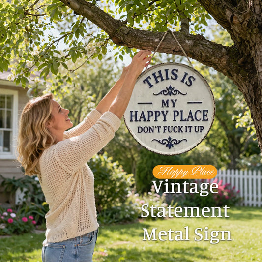 ✨ "This Is My Happy Place” dörrskylt ！ 🏡
