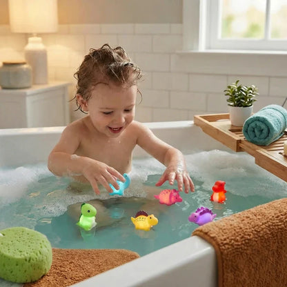 🥳2026 STORSÄLJARE🥳💞50K+ SÅLDA!👶🛁 Gör Badtiden Magisk & Säker. Vattenaktiverad Lysande Leksak – BPA-fri & Rolig! 🌈💧