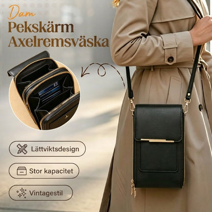 ✨️SPECIALERBJUDANDE 2026👜 📱Damaxelväska med pekskärm – Smartphone-laddning, stöldskydd och vattenavvisande