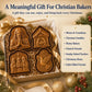 🔥HETT REA 49% RABATT✝️ Tro & Jesu Kristi Jul Mini Pajformar | Återanvändbara präglade formar för att forma detaljerade pajer med bönetexter, julklappar och så vidare🥧✨