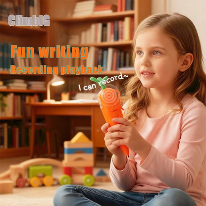 🥕🐰Söt morotsformad inspelningsenhet, smidig kulspetspenna