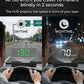 🚗50% RABATT NU! Head-up-display för bil med GPS, digital hastighetsmätare – nedräkning till trafikljus och rödljusvarning via HUD, universell varningsenhet för förarsäkerhet för att undvika böter vid stadskörning