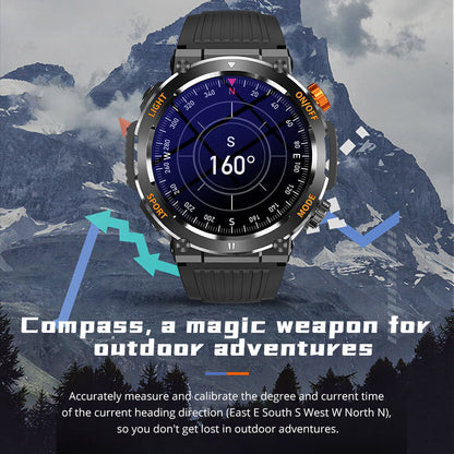 ⌚ Exklusiv Rea -60%! 🌲 Sport- & Outdoor-Smartwatch – Perfekt för Äventyr & Sport 🚴 | Vattenbeständig, Bluetooth-samtal & 100+ Lägen ✨