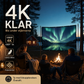 🎬 Vikbar antljus-projektorduk 100 tum – 4K/3D klar bild även i dagsljus!