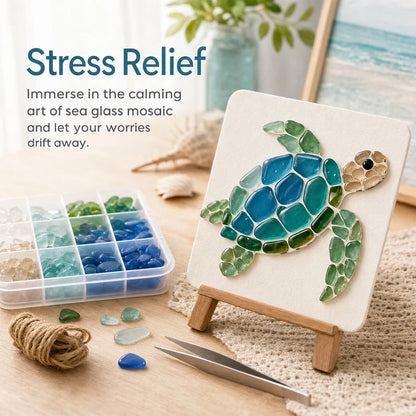 🌊✨ Gör-det-själv-kit med havstema – Skapa ett fantastiskt mosaikmästerverk