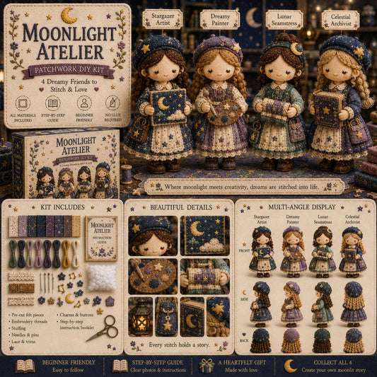 💕Rabattkampanj: 50 % rabatt❤️‍🔥Tiny Worlds-kollektionen – Patchwork-serien med DIY-kit