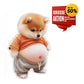 3D-söt Shiba Inu självhäftande dörrstopp & stressboll