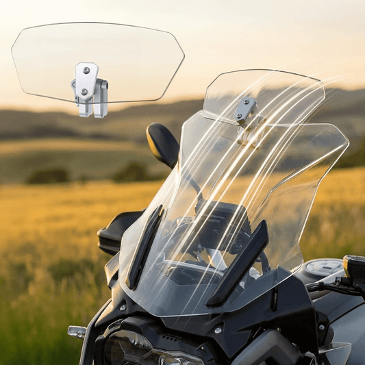 ❄️Summerfresh 50% rabatt!🏍️Justerbar vindskydd för motorcykel – Universell vindskyddsspoiler för hjälmvibrationer, vindbrus och turbulens
