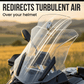 ❄️Summerfresh 50% rabatt!🏍️Justerbar vindskydd för motorcykel – Universell vindskyddsspoiler för hjälmvibrationer, vindbrus och turbulens