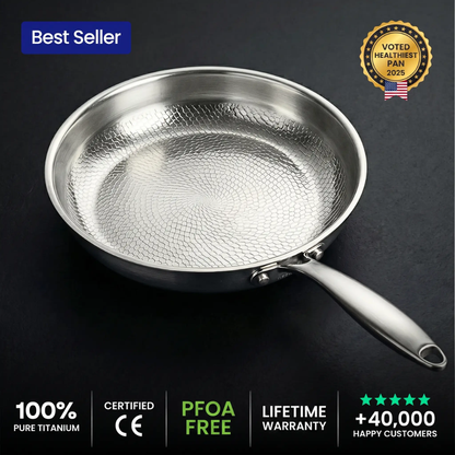 🎃Halloween-erbjudande 50% RABATT!🍳100% ren titanpanna för ett giftfritt kök