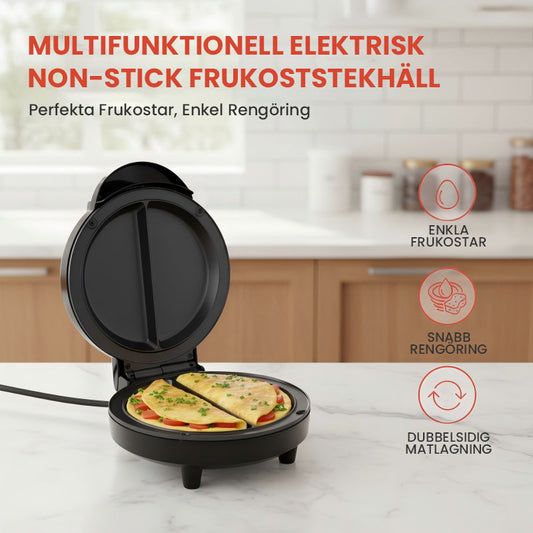 🔥🎁Nyhet 50 % RABATT🔥Multifunktionell elektrisk non-stick-frukostgrill