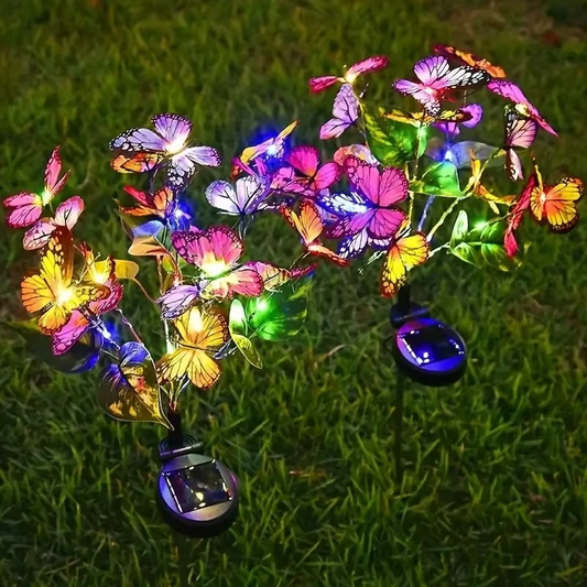 🦋Solcellslampor för utomhusbruk i form av fjärilar💐