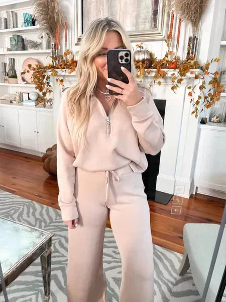 Dames Zachte en Comfortabele 2-delige Loungewear Set