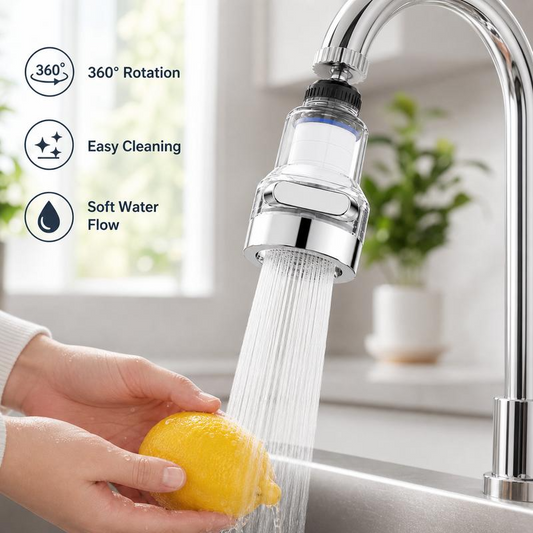 🚰 50 % rabatt! ✨ Vattenfilter till kran med 360° rotation och 3 lägen – stänkskyddad design; en smidig vattenrenare för kök och badrum.
