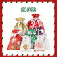 🎁50% OFF NOW! Premium Christmas Drawstring Gift Bag – Reusable Xmas Goodie Pouches, Santa Pattern Candy Treat Bags for Holiday Party Favors, Christmas Gift Wrapping