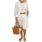 💕Elegant linne shorts och blazer set för kvinnor