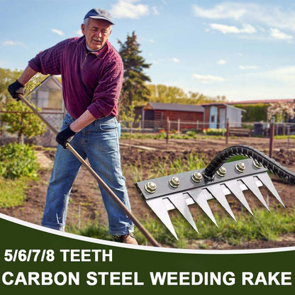 🌿 50% RABATT! 🧤 5/6/7/8 Ogräskratta med Trädgårdständer i Kolstål – Slitstark, Ergonomiskt Handtag & Effektiv Ogräsrensning 🌱