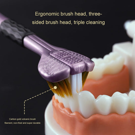 🦷Three-headed multi-angle cleaning toothbrush