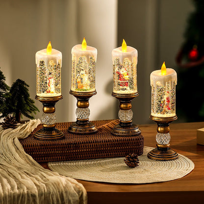 🎁Heta erbjudanden 50% rabatt🎅Juleljus med flamlös LED-ljus🕯️