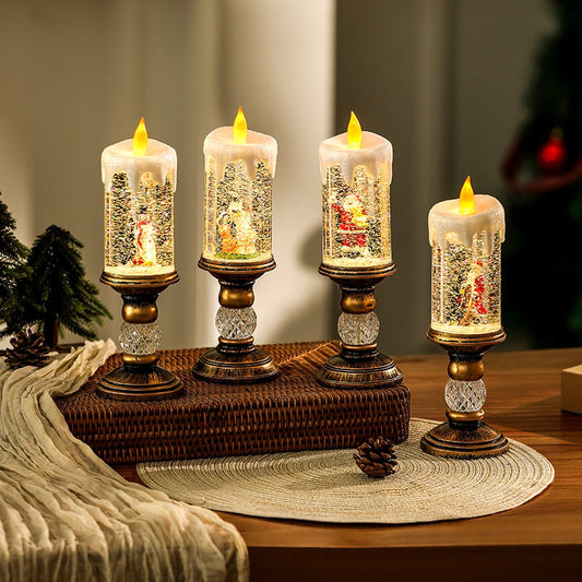 🎁Heta erbjudanden 50% rabatt🎅Juleljus med flamlös LED-ljus🕯️