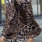 🤩Långärmad avslappnad klänning för kvinnor med leopardtryck