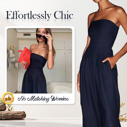 💃Klassisk modell💝Fickdräkt med axelband för kvinnor