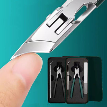 💅❄️ "SLUT PÅ NAGELKATASTROFER! ✂️🛡️ Anti-slack 3-delars set med ergonomiskt grepp – Designad för svenska vinterfingrar" 🌨️🧤