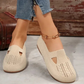 Kvinnor Walking Bekväma Andas Knit Flats Skor