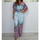 🌷Summer Hot Sale-49% rabatt🩵Bohemisk jumpsuit med vida ben och tryck