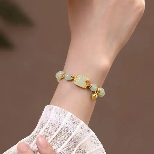 🔥Koop 1 Krijg 1 Gratis🔥Hetian Jade Kralen Armband