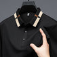 Kortärmad Stretch Ice Silk T-shirt med uppslag för mä