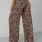 🔥Elegant dambyxa med vida ben i leopardmönster🐆