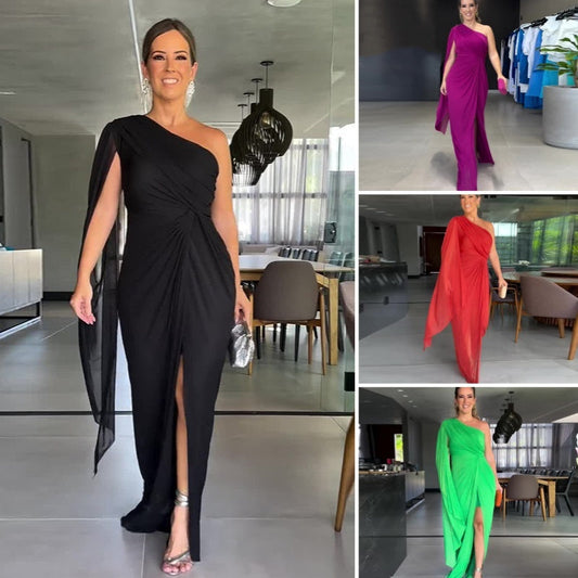 ⏳Time-limited Special⏰Women's Elegant Off-Shoulder Slit Maxi Dress👗