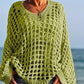 👚 49% RABATT! 🧶 Kvinnor Casual Solid Color Crochet Stickad Topp – Luftig Design, Bekväm Passform & Perfekt För Sommar & Vardag 🌸