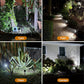 🌳✨ Låt trädgården lysa upp efter solnedgången! Solcellsdrivna trädgårdsspotlights med starkt, riktbart ljus, automatisk tändning & IP65-väderskydd – helt utan kablar! ☀️