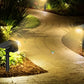 🌳✨ Låt trädgården lysa upp efter solnedgången! Solcellsdrivna trädgårdsspotlights med starkt, riktbart ljus, automatisk tändning & IP65-väderskydd – helt utan kablar! ☀️