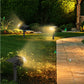 🌳✨ Låt trädgården lysa upp efter solnedgången! Solcellsdrivna trädgårdsspotlights med starkt, riktbart ljus, automatisk tändning & IP65-väderskydd – helt utan kablar! ☀️