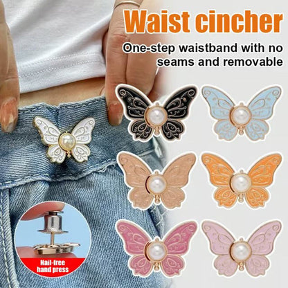 🦋✨ Köp 1 få 1 GRATIS 🎀 Avtagbart midjespänne med elegant fjärilsdesign – justera passformen direkt utan sömnad 💕 🔧