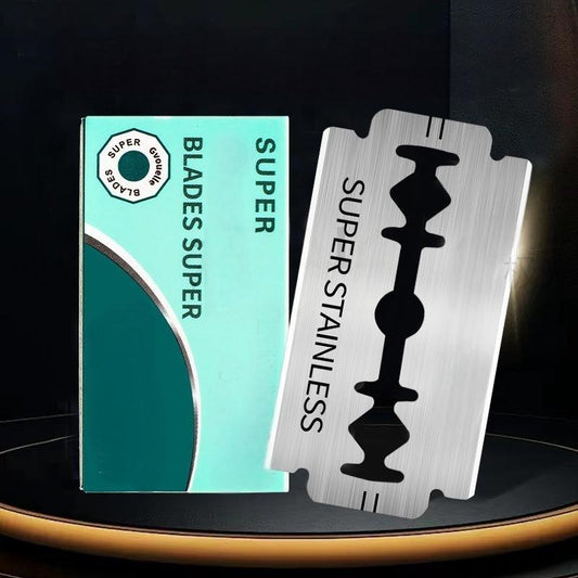 Dubbelkantade rakblad i rostfritt stål