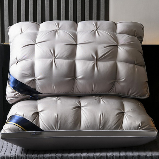 🛌💤 Ergonomisk nackkudde – Andningsbar & maskintvättbar för bättre sömn!