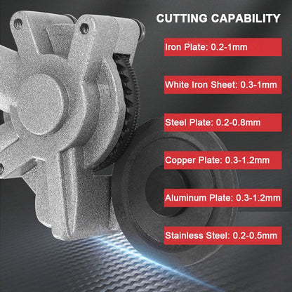 ⚡ 50% RABATT NU! ✨ Elektrisk Plåtskärare - 1300W med Laserjustering och 6 Skärlägen för Ren Skärning i Metall & Plast 🔧💥