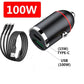 🚗 50% RABATT NU! ✨ 2-portars Kompakt Bilsnabbladdare - 24W USB-C & USB-A med Överhettningsskydd för Effektiv Laddning Under Resor 🔌📱