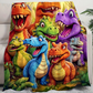 🦖🔥 50% RABATT! Dinosaurie Flanellpläd – Supersöt & Mjuk