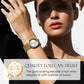 ⌚ 50% RABATT NU! 💎 Kvinnas Retro Rhinestone Ur – Kvartsurverk, Mineralglas & 3ATM Vattenresistens ✨