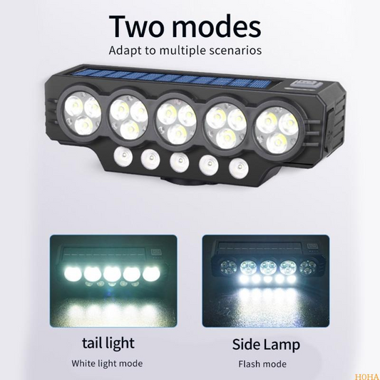 🚲 Exklusiv rabatt -50 %! 💡 Solenergidriven cykellampa med signalhorn – perfekt för stads- och utomhuscykling 🌞 | 120 dB, dubbel laddning och flera lägen ✨