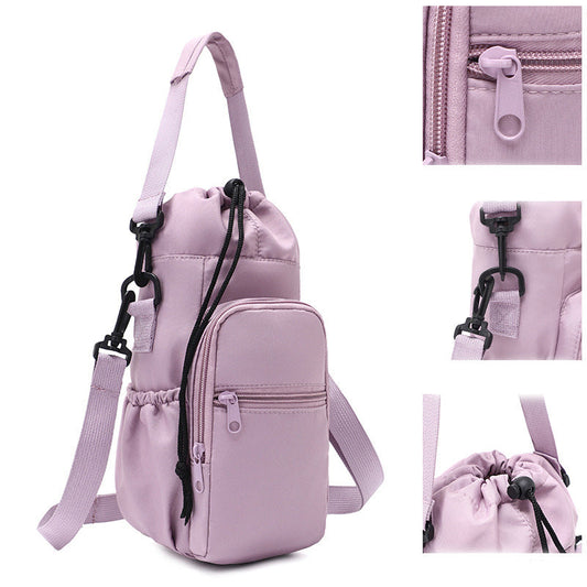 🌊 Exklusiv Rea -50%! 🎒 Vattenflaskväska med Telefonfickor – Perfekt för Outdoor & Dagligt Användning 🌲 | Isolerande, Mycket Förvaring & Dubbla Bärremmar ✨