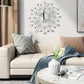 ✨50% RABATT🕰️ Kreativ väggklocka i strass – Tyst, minimalistisk lyx för vardagsrum, matsal och entré! 💎🏡