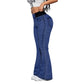 👖🔥 50% RABATT! Retro Flare Byxor – Hög Midja & Smickrande Passform